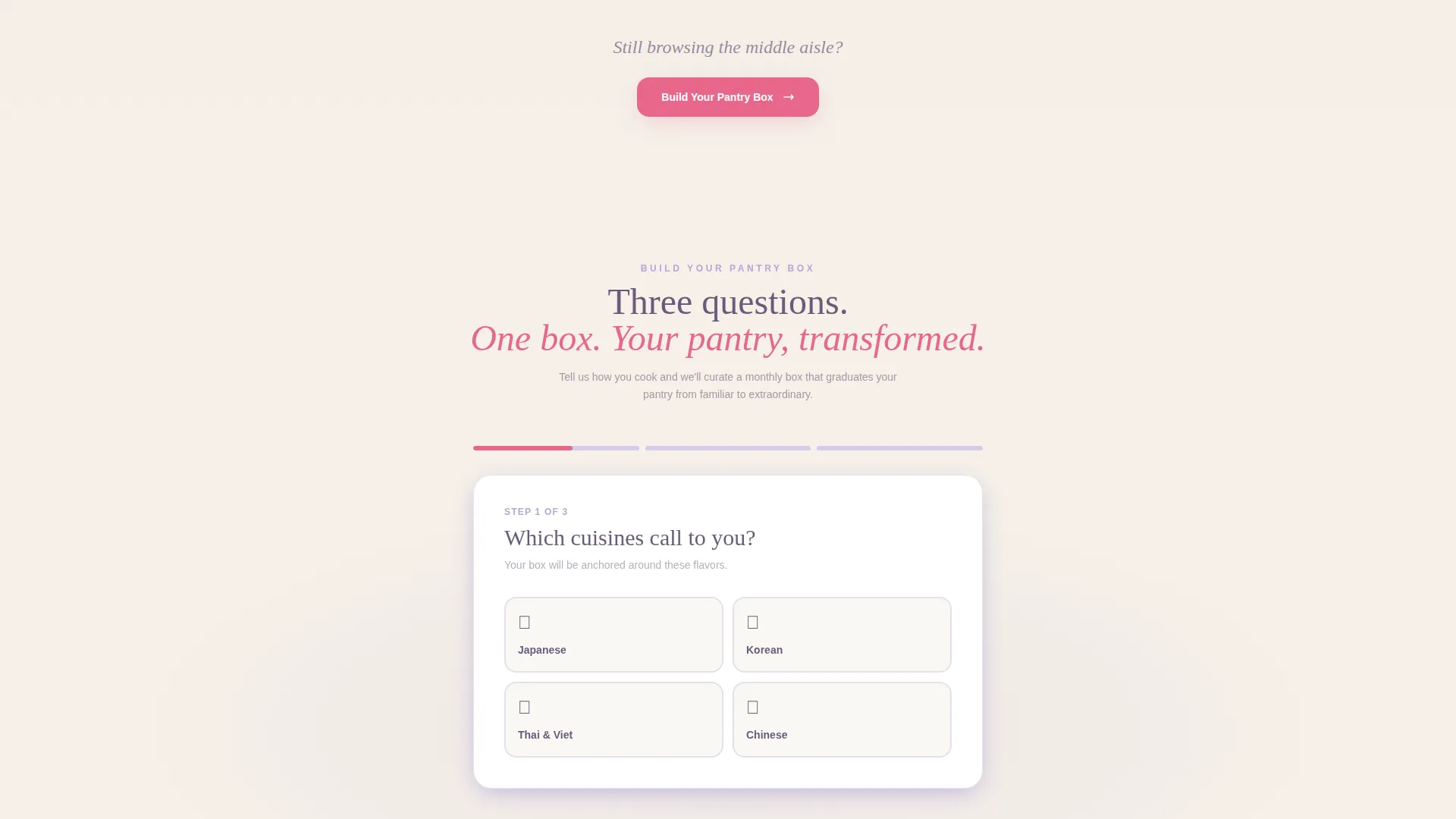 Authentic Asian Grocery Landing Page Template