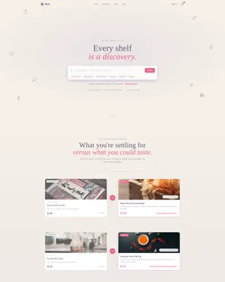 Authentic Asian Grocery Landing Page Template