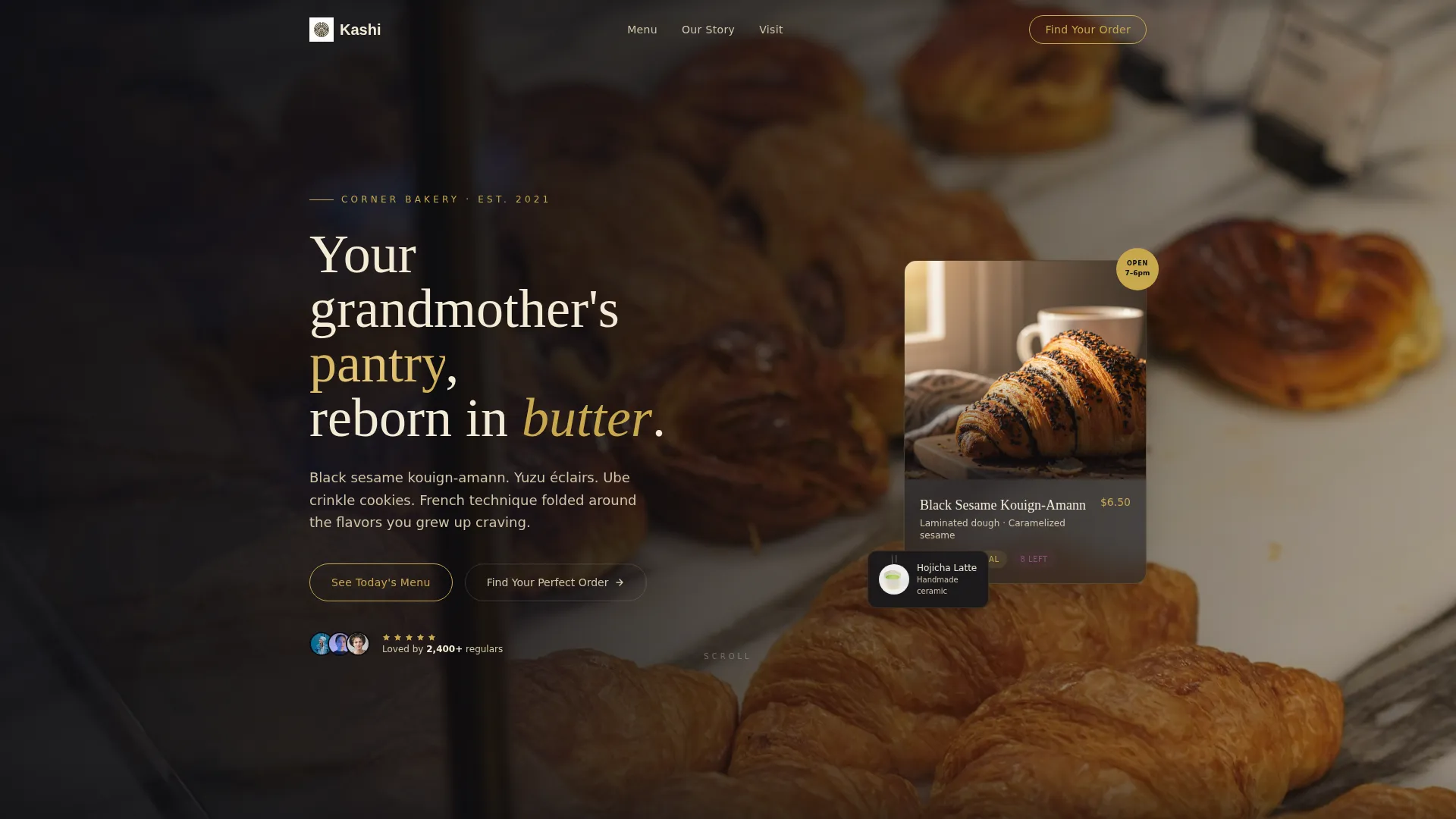 Artisan Bakery Landing Page Template