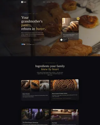 Artisan Bakery Landing Page Template