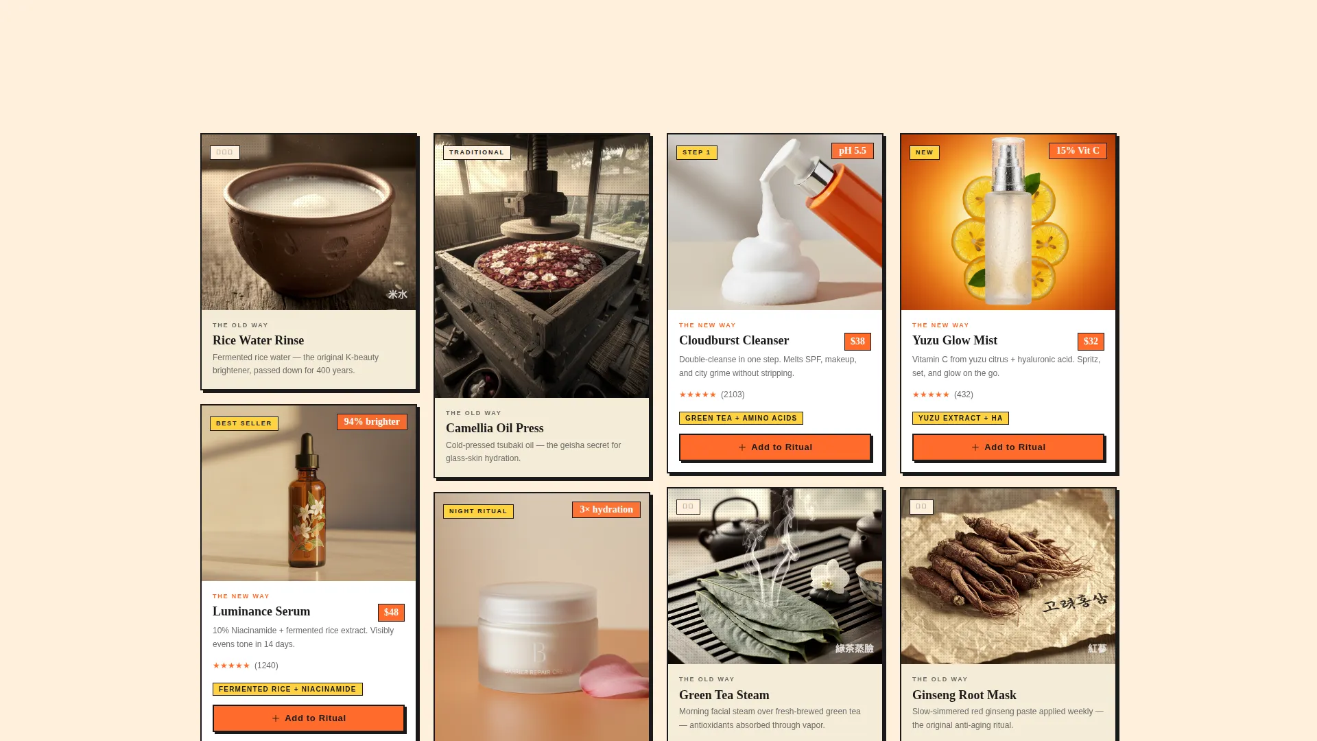 Premium Beauty Landing Page Template