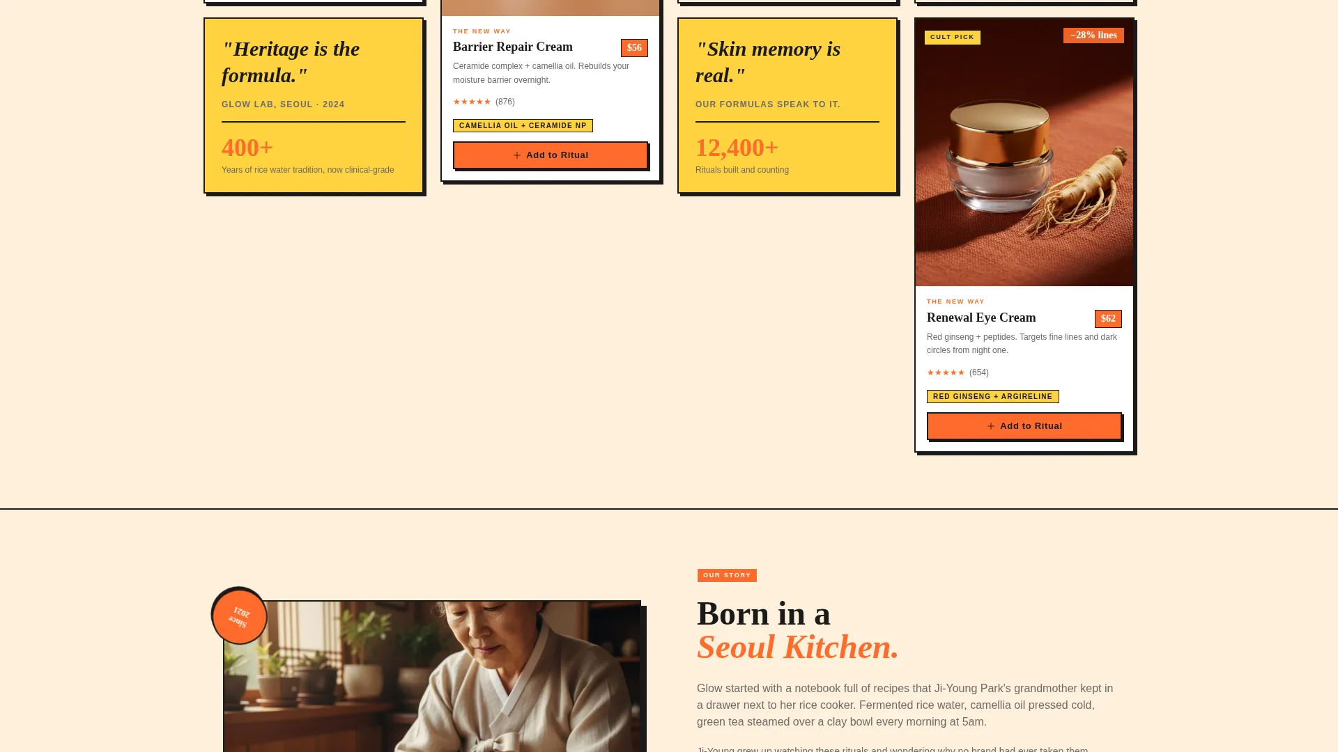 Premium Beauty Landing Page Template
