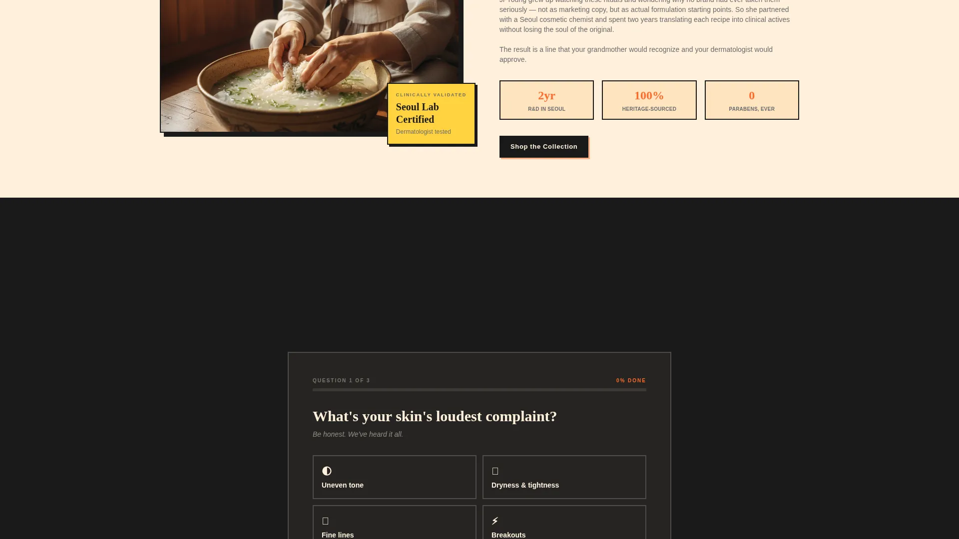 Premium Beauty Landing Page Template