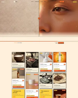 Premium Beauty Landing Page Template