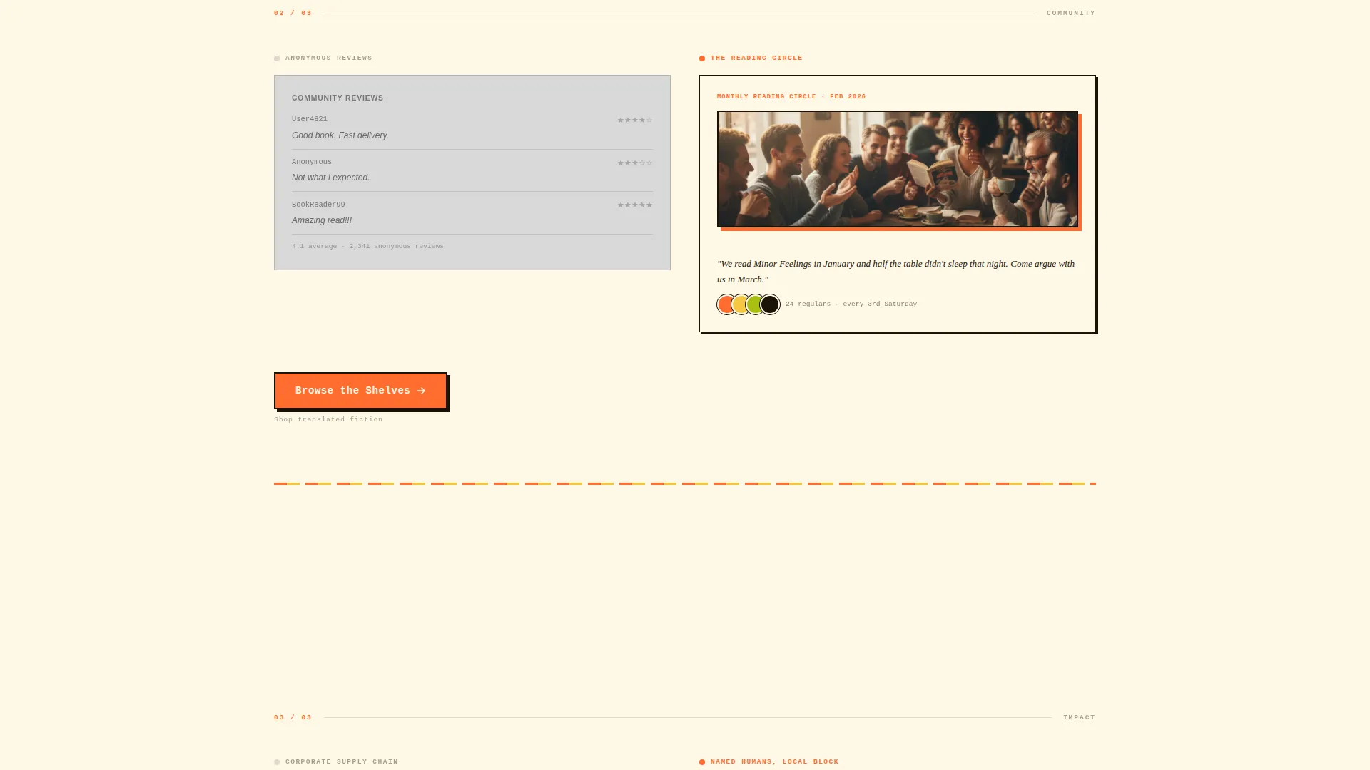 Expertly Curated Bookstore Landing Page Template