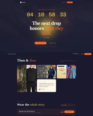 Bold Heritage Landing Page for Asian-Owned Clothing Brands