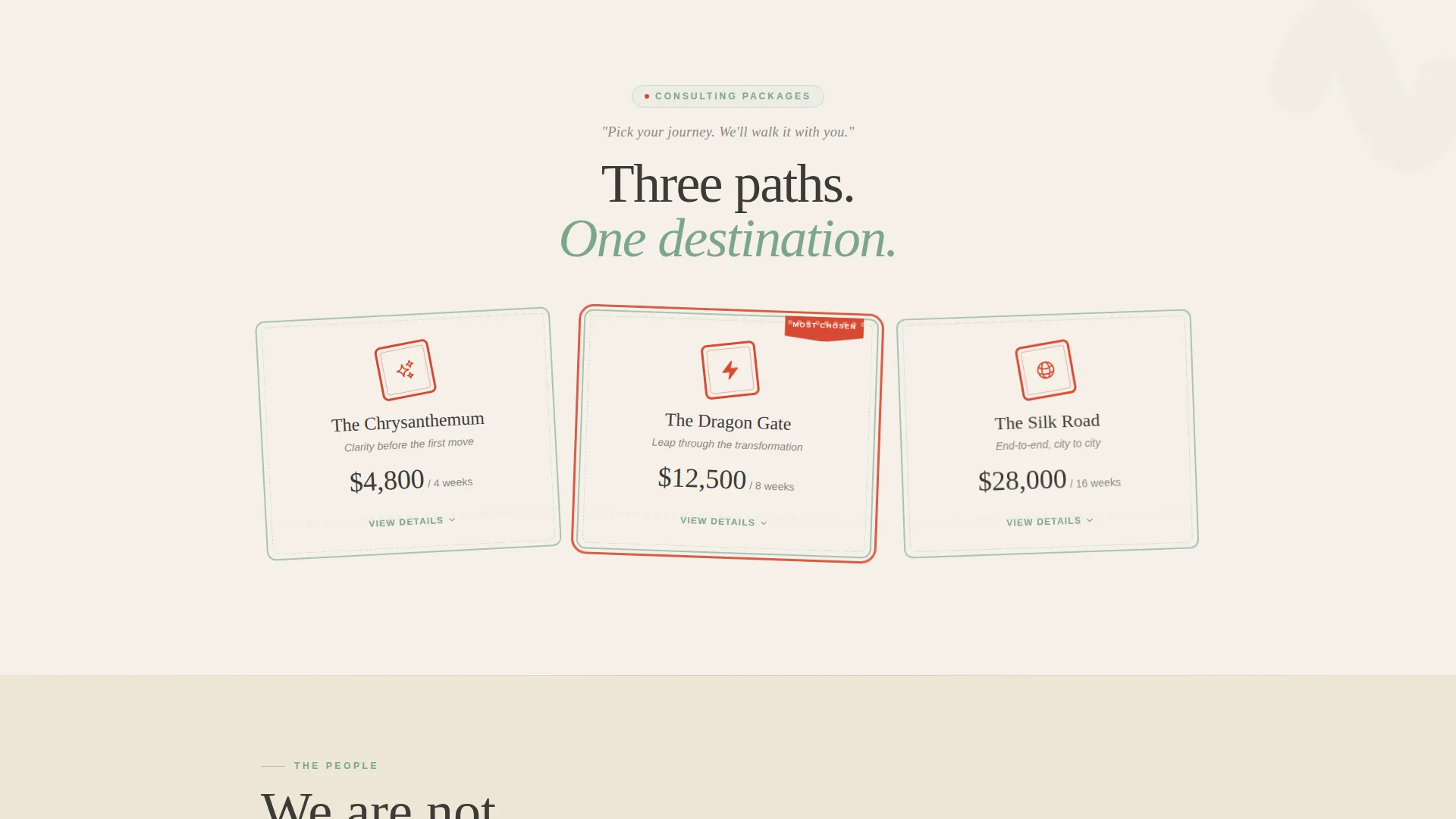 Neoretro Consulting Landing Page Template