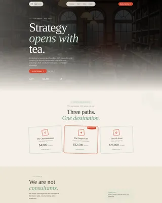 Neoretro Consulting Landing Page Template