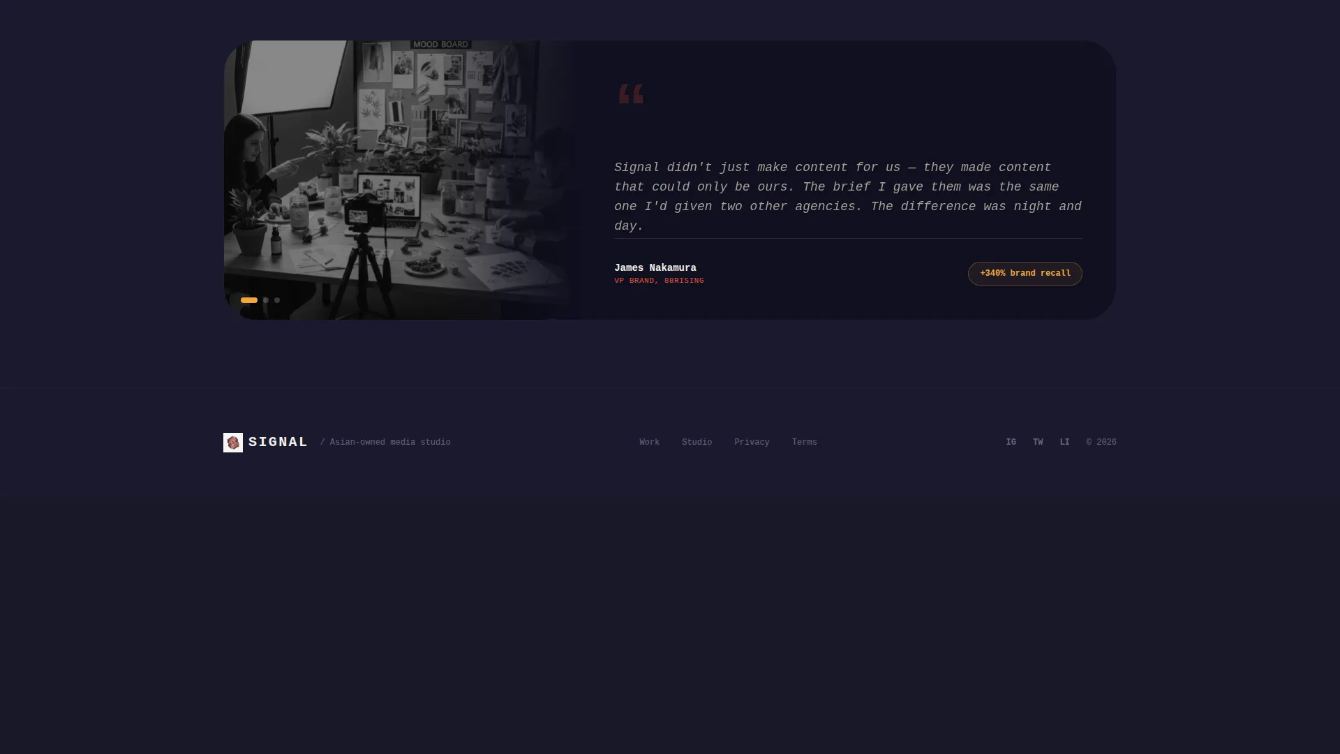 Premium Art Landing Page Template
