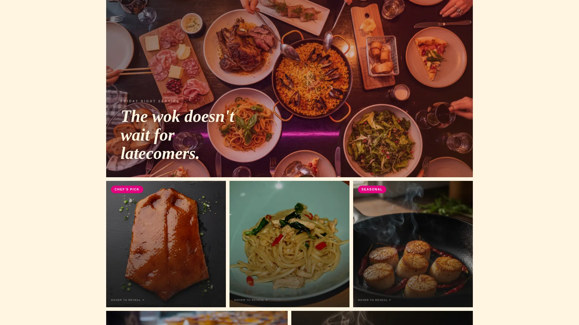 Vibrant Asian Restaurant Landing Page Template