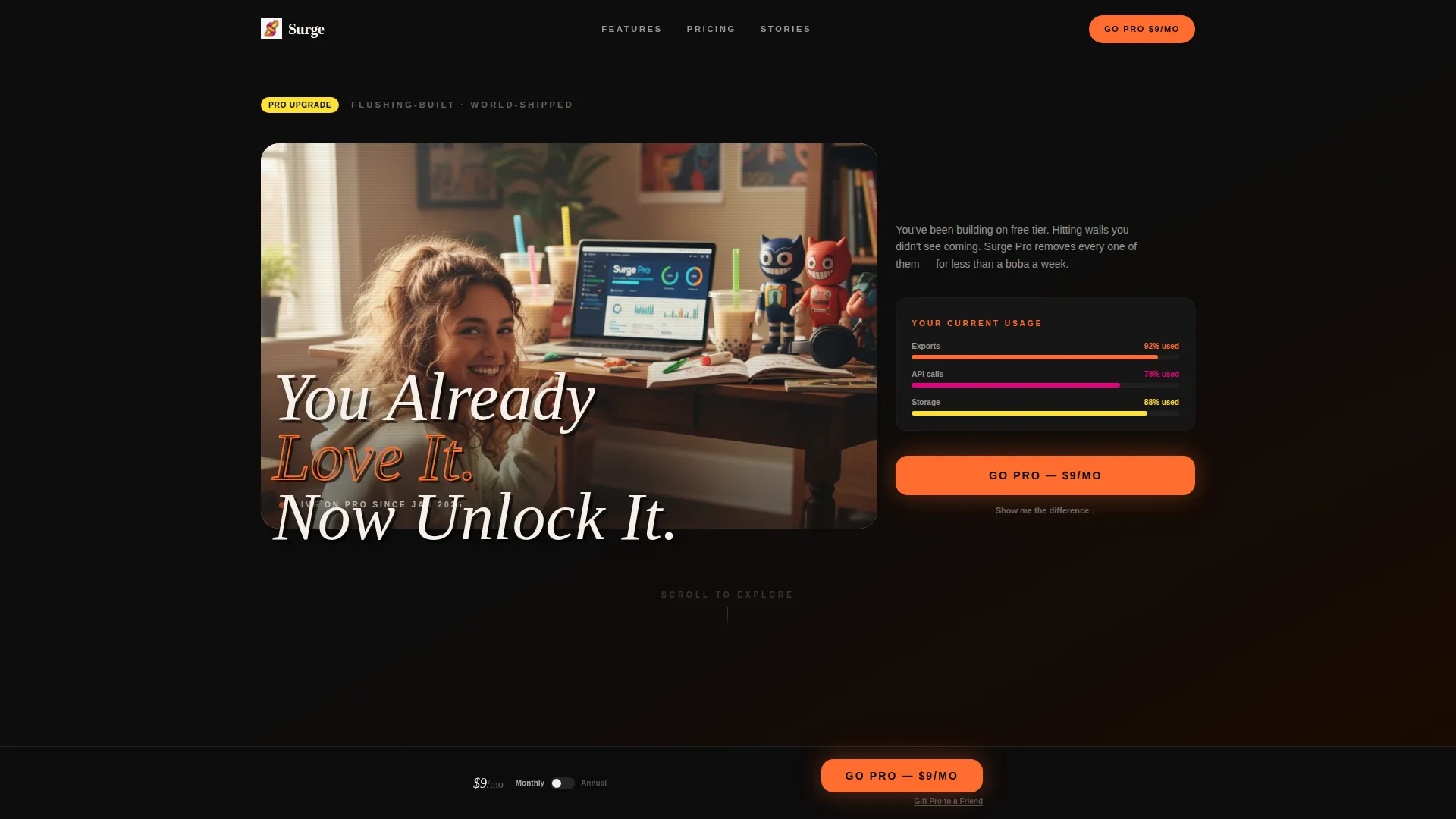 Bold Asian-Owned App Upgrade Landing Page Template