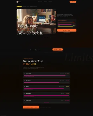 Bold Asian-Owned App Upgrade Landing Page Template