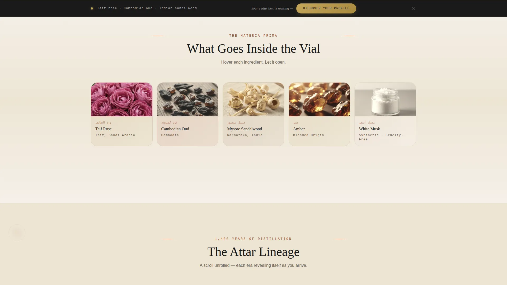 Arabian Perfume Shop Landing Page Template