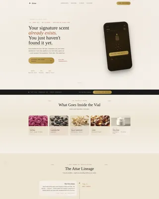 Arabian Perfume Shop Landing Page Template