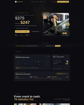 Franchise Landing Page Template | Neo-Retro