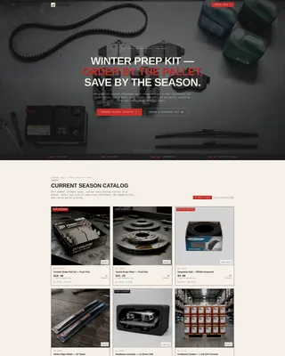 Auto Parts Wholesale B2B Landing Page Template