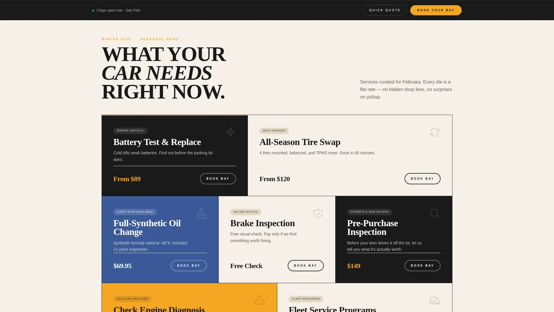 Auto Repair Franchise Landing Page Template