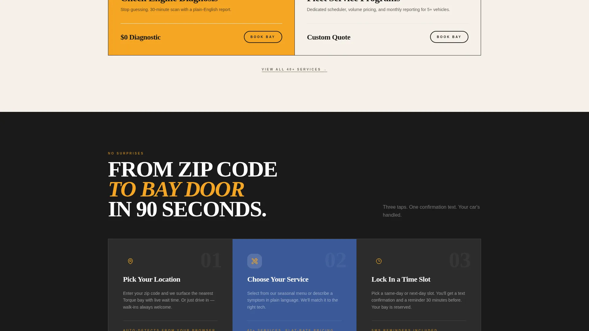 Auto Repair Franchise Landing Page Template