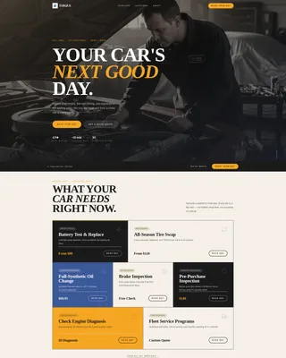 Auto Repair Franchise Landing Page Template