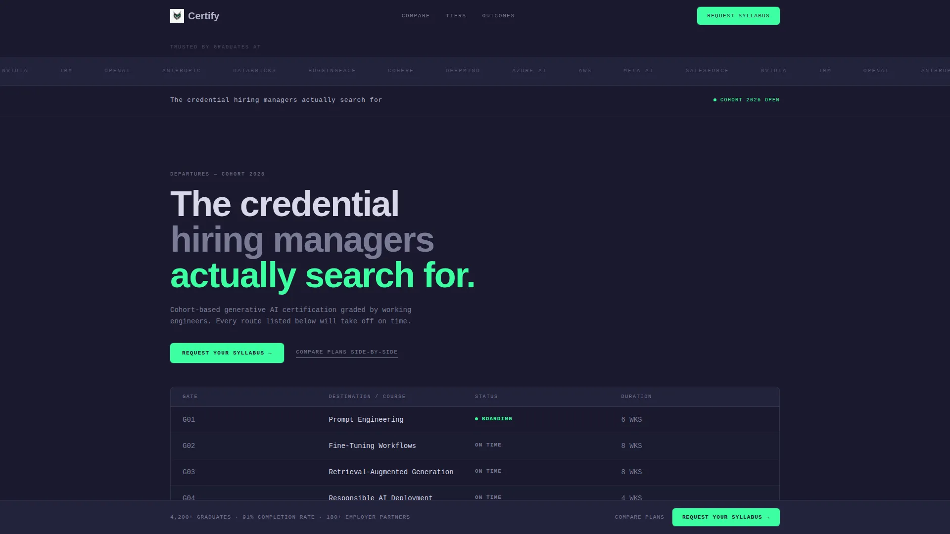 Generative AI Certification Landing Page Template