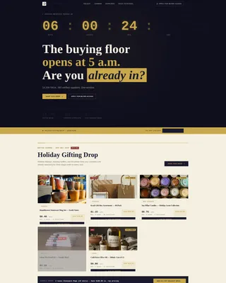 B2B Wholesale Marketplace Landing Page Template
