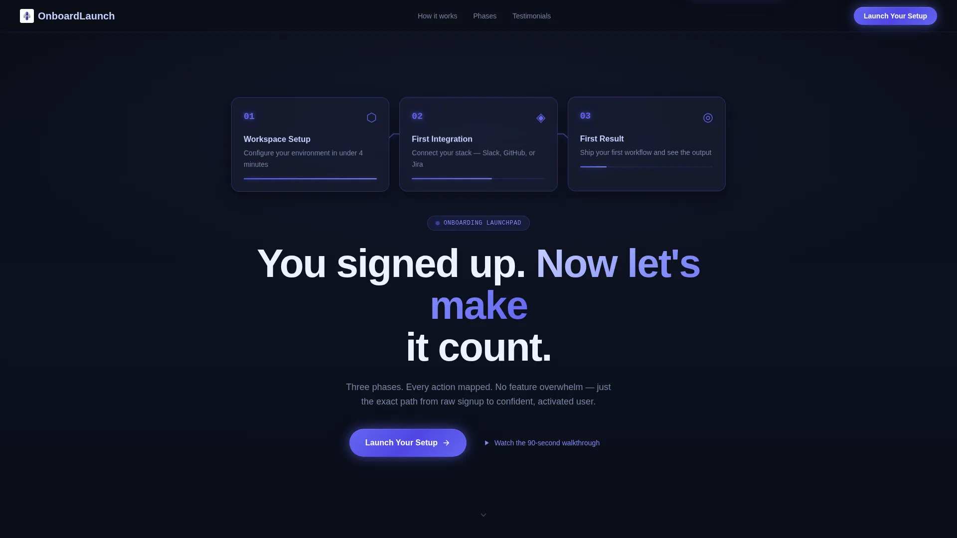 Bento Grid SaaS Getting Started Landing Page