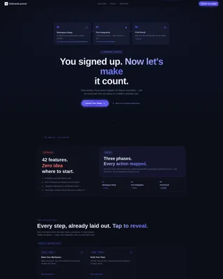 Bento Grid SaaS Getting Started Landing Page