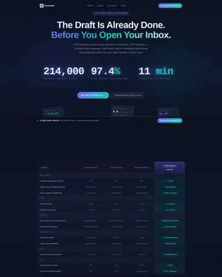 Government AI Content Writer Comparison Landing Page