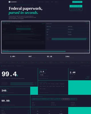 Government AI Document Processing Landing Page