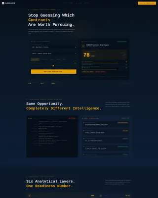 AI Government Lead Scoring Landing Page Template