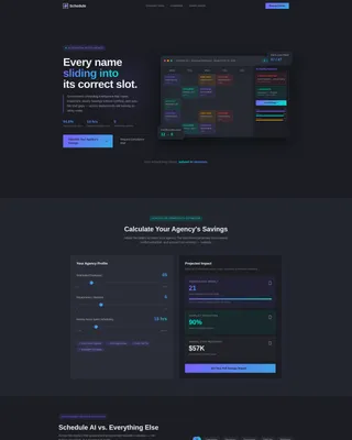 Government AI Scheduling Assistant Landing Page