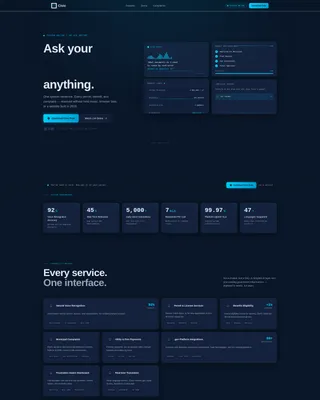 Government AI Voice Assistant Landing Page Template