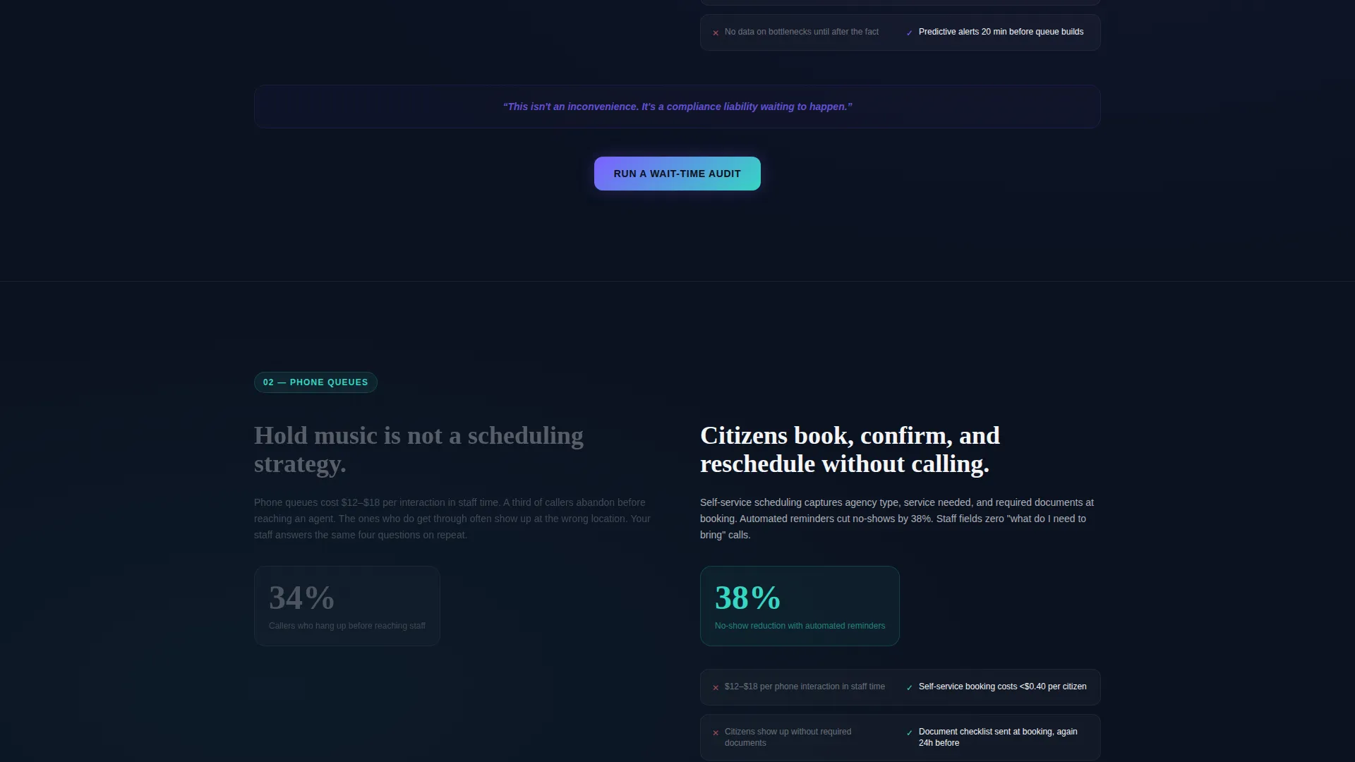 Government Appointment Scheduling Landing Page