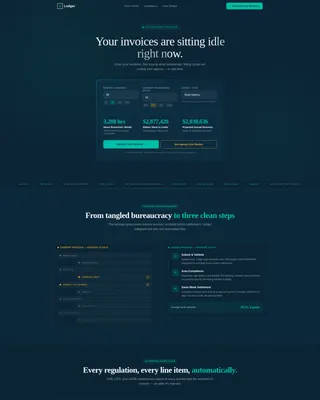 Government Billing & Invoicing Landing Page Template