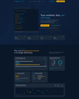 Government CRM Landing Page Template