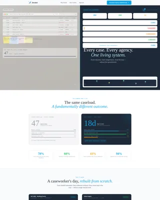 Government Case Management Landing Page Template