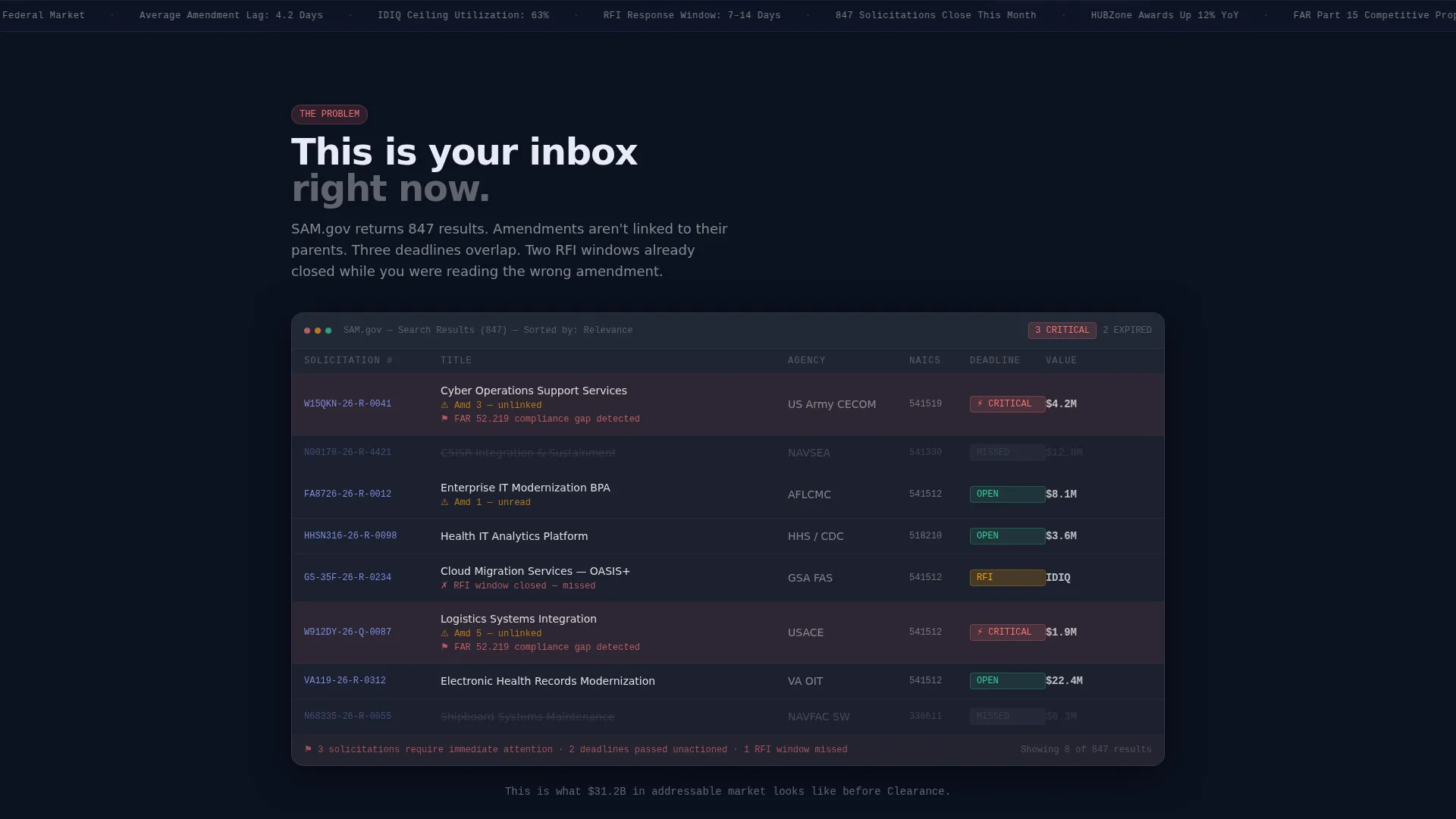 Government Contract Management Landing Page Template