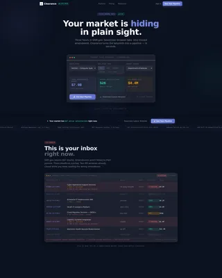 Government Contract Management Landing Page Template