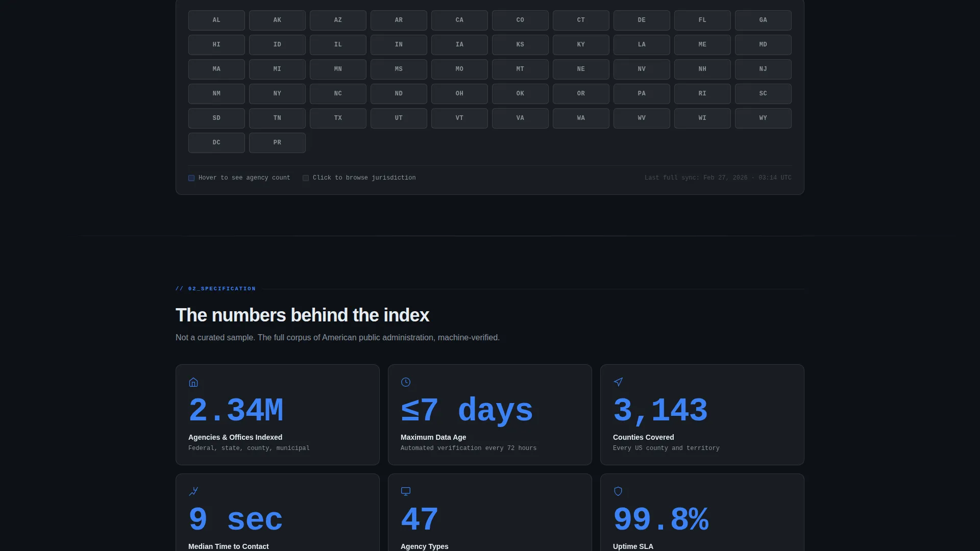 Directory Landing Page Template - Data Command