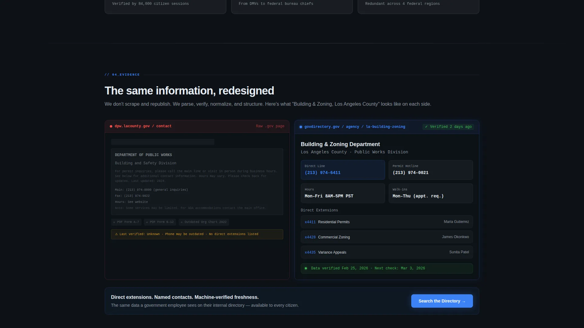 Directory Landing Page Template - Data Command