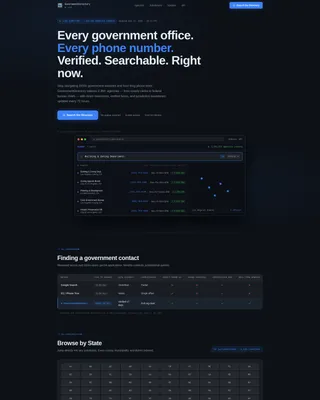 Directory Landing Page Template - Data Command