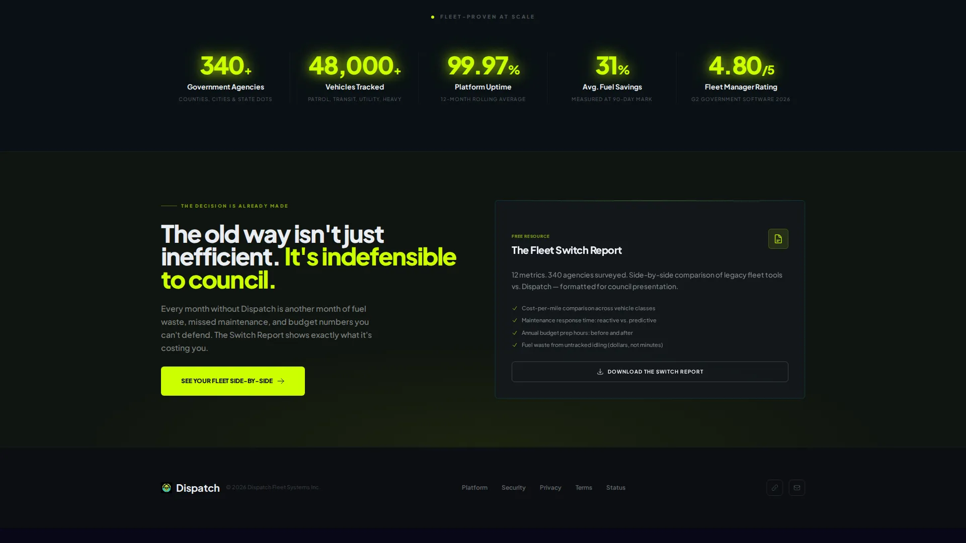 Smart Operations Landing Page Template