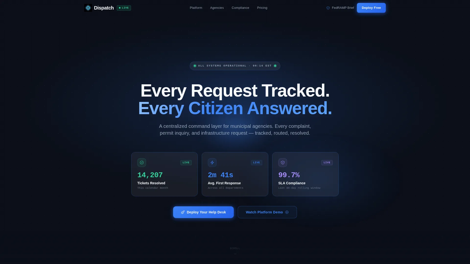 Smart Public Services Landing Page Template