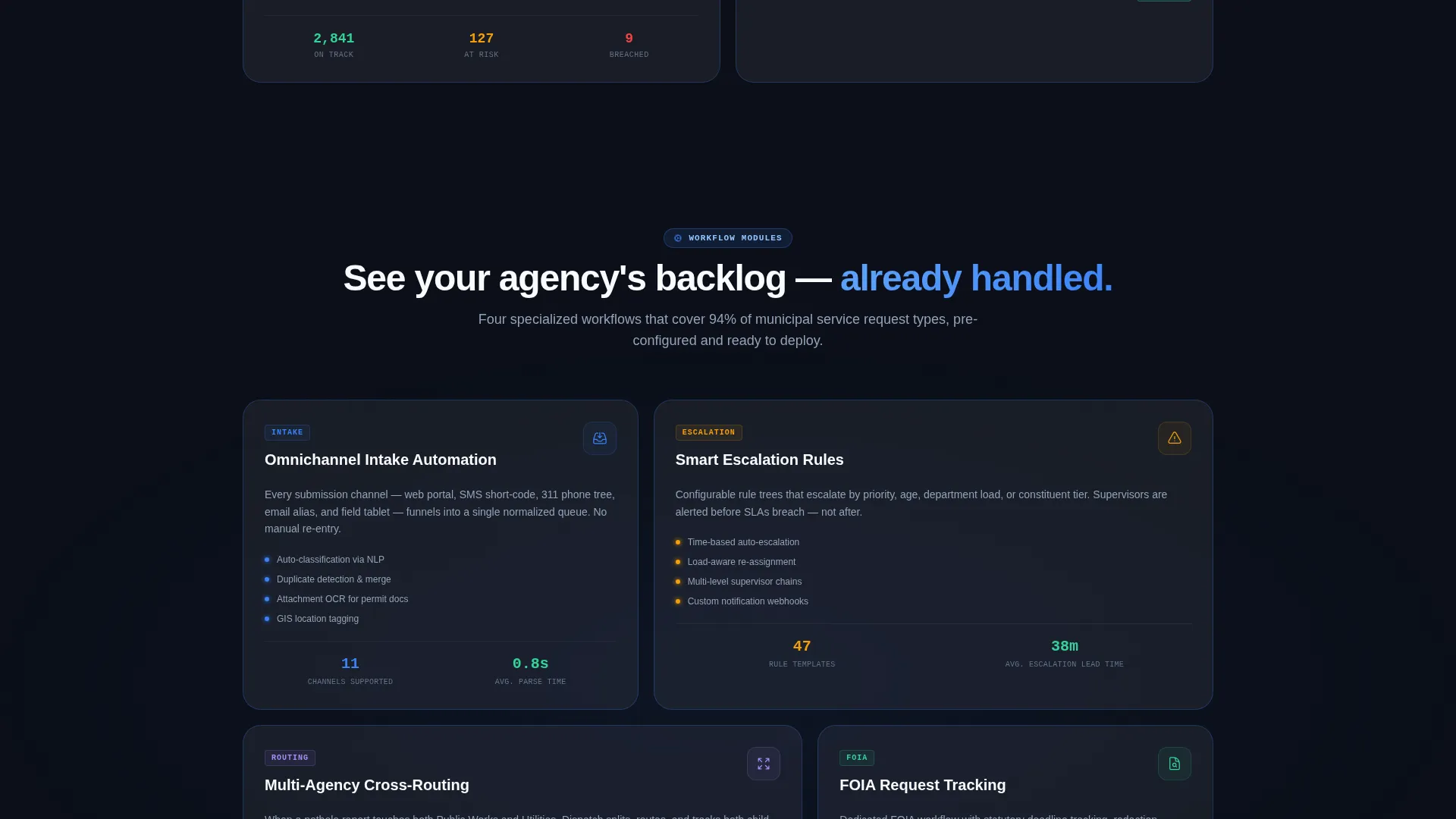 Smart Public Services Landing Page Template