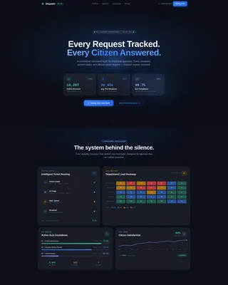 Smart Public Services Landing Page Template