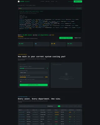 Government Asset Management Landing Page Template