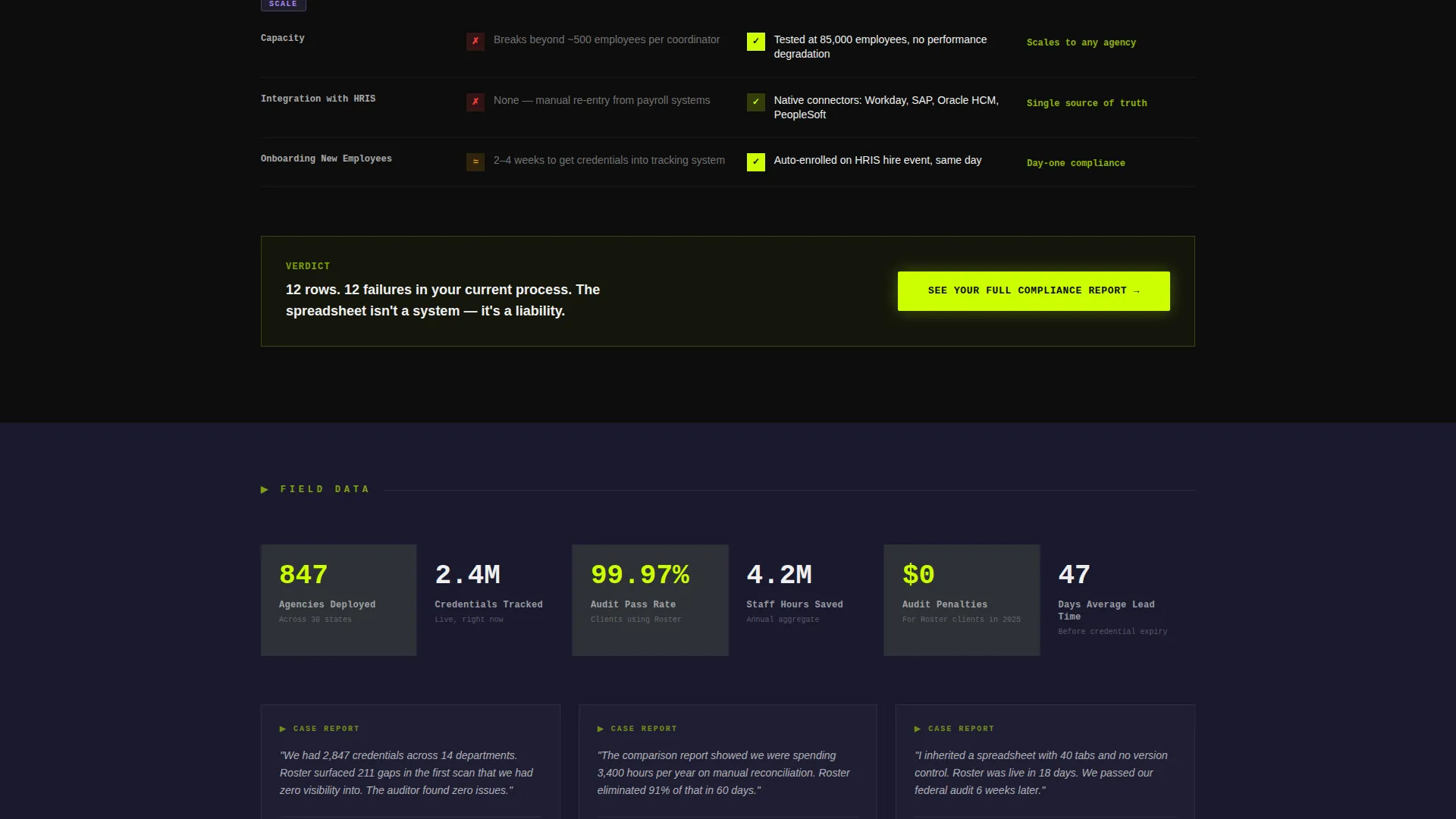 Government Compliance Landing Page Template