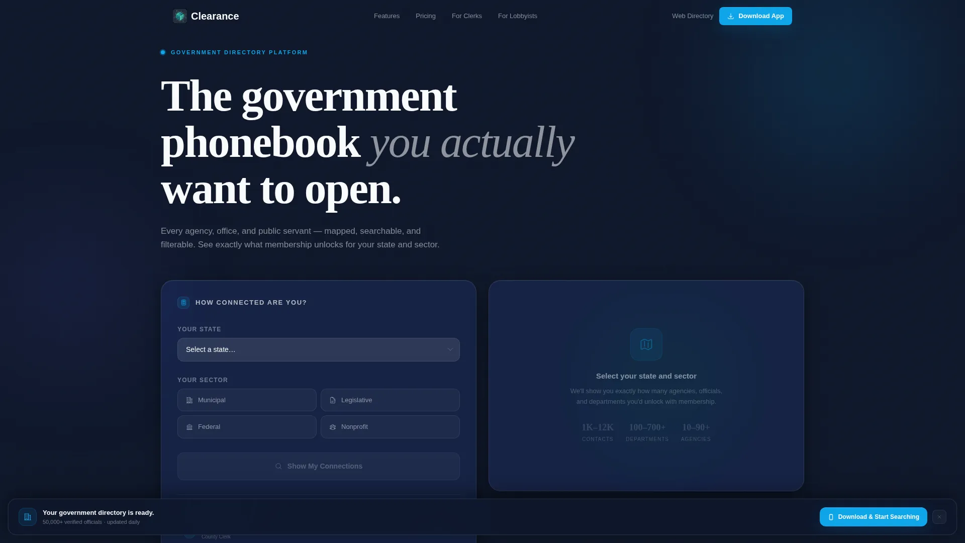 Membership Directory Landing Page Template