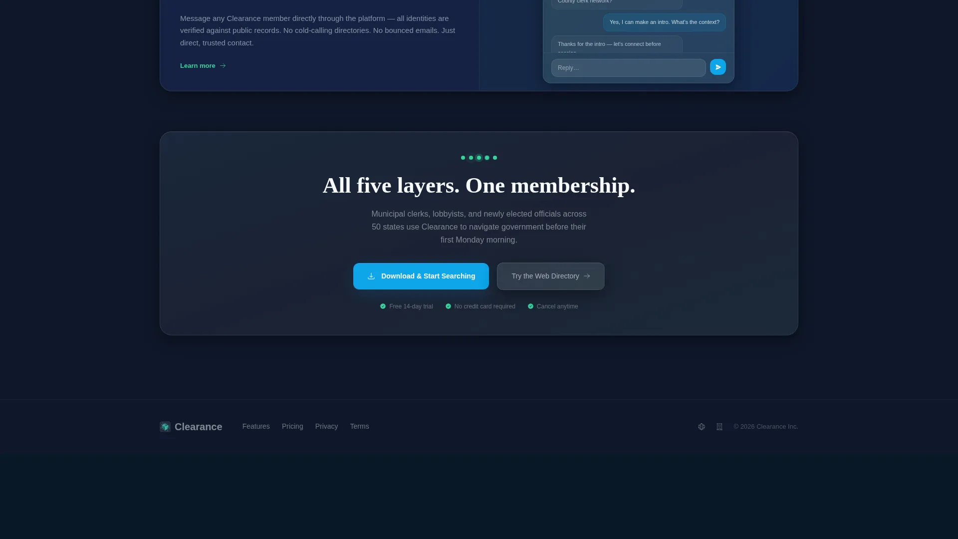 Membership Directory Landing Page Template