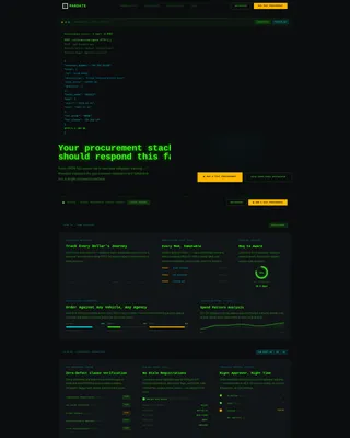 Government Order Management Landing Page Template